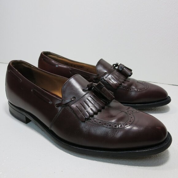 Johnston & Murphy Kiltie Tassel Brogue Leather Dress Loafers Men\'s Shoes 10 D/B main image 7